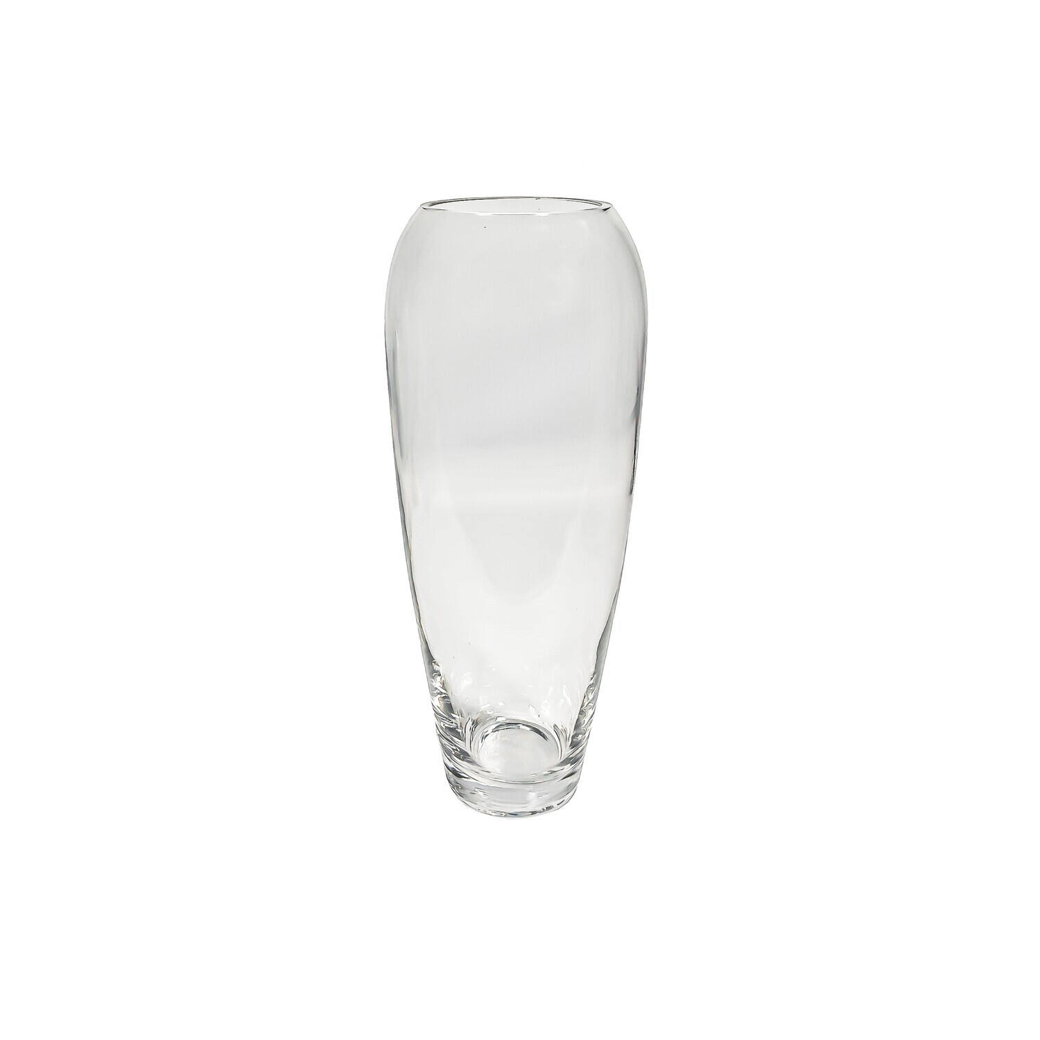 Glass long vase 33cm