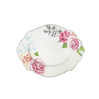 JENNA CLIFFORD - Wavy Rose Oval Platter