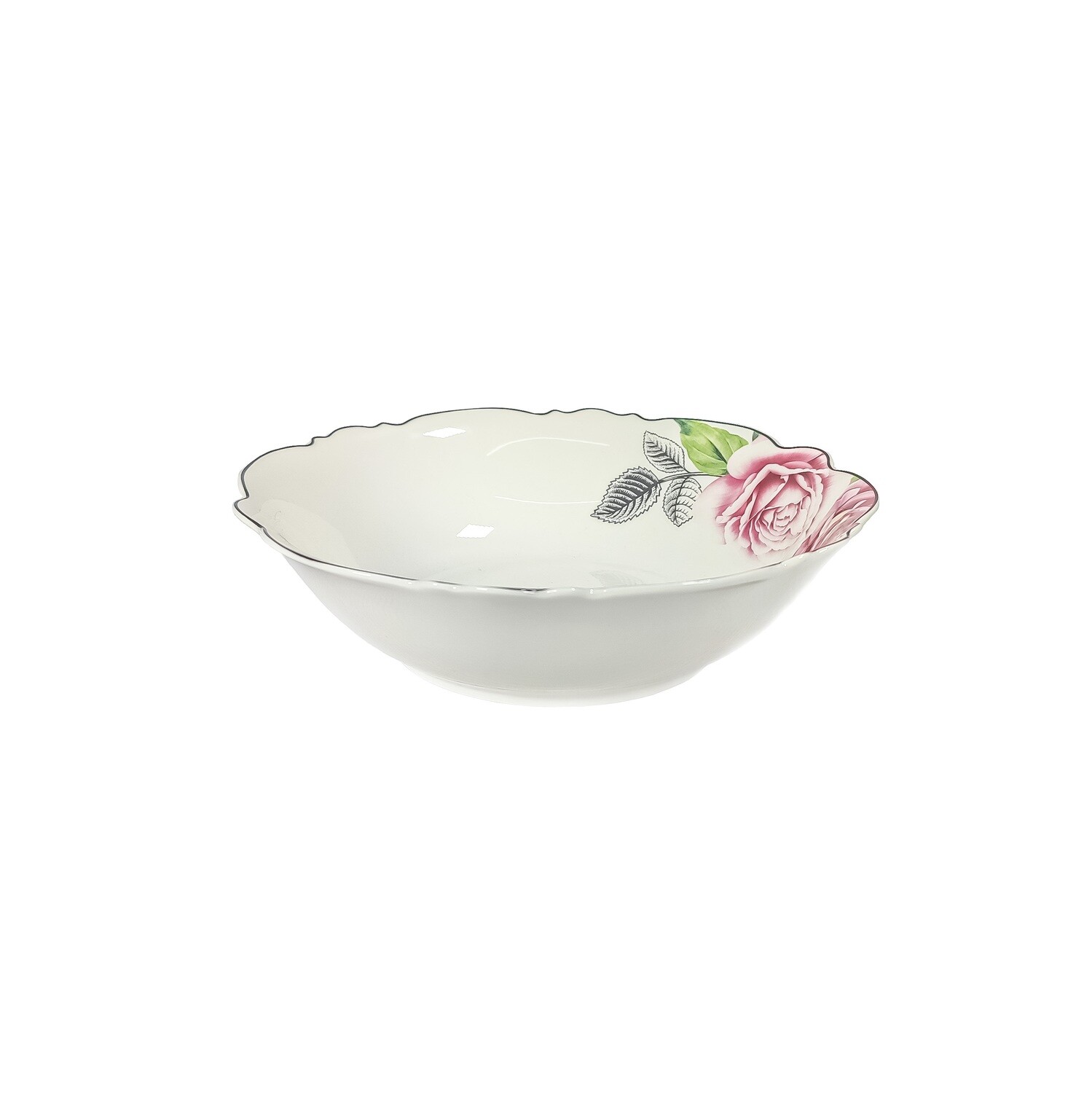 JENNA CLIFFORD -Wavy Rose Salad Bowl 23cm