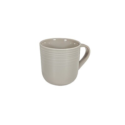 JENNA CLIFFORD - Embossed Lines Light Grey Coffee Mug