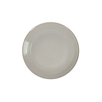 JENNA CLIFFORD - Embossed Lines Light Grey Side Plate