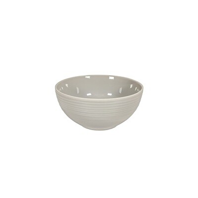 JENNA CLIFFORD - Embossed Lines Light Grey Cereal Bowl