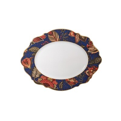 JENNA CLIFFORD - Blue Fern Oval Platter