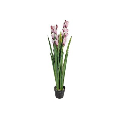 Artificial Orchid Pot Plant 110cm Pink