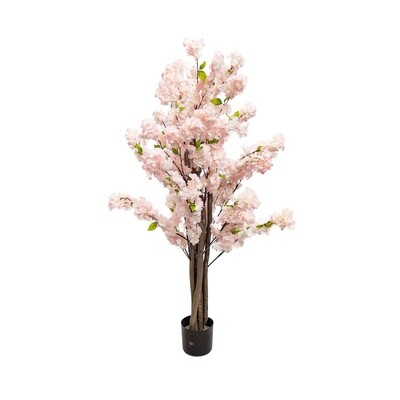 Artificial Cherry Blossom Tree 1.35m Light Pink Tree
