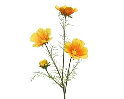 Artificial Coreopsis On Stem - Yellow