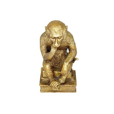 Monkey 10x8x19.5cm Gold