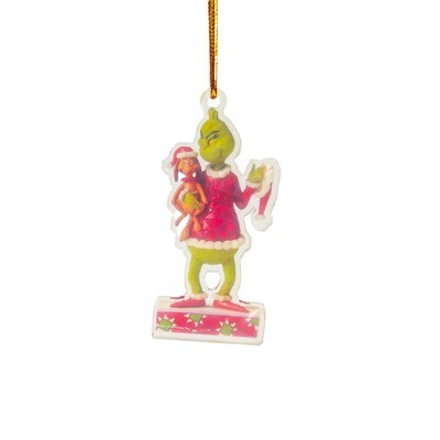 Plastic Hanging Grinch with max 8cm