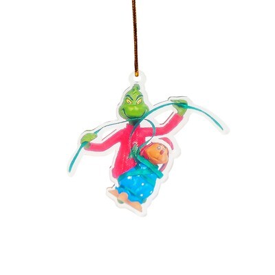 Plastic Hanging Grinch Wrapping Max 8cm