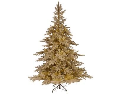 Tiffany Fir Gold glitter tree 150x210cm