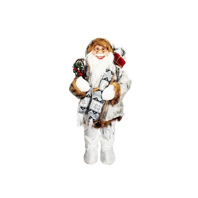 Santa with Fur and Scarf 90cm