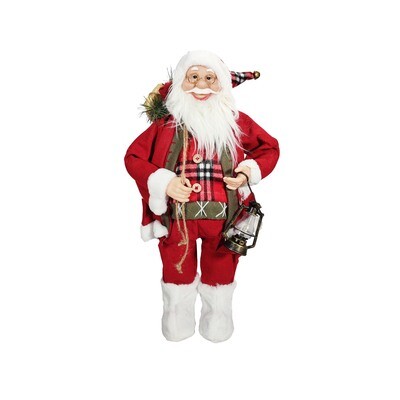 Santa with Lantern 90cm