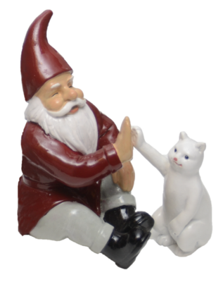 Santa With Cat (Santa) 12cm