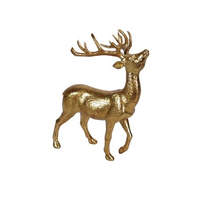 Deer Gold With Head Up 9.5X18.4X26.1cm