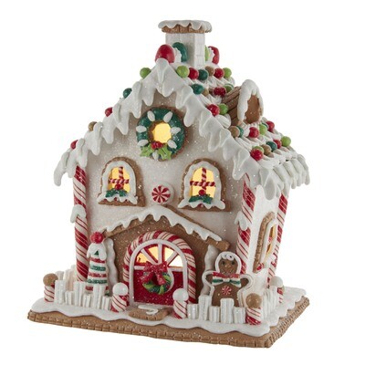 Gingerbread House With White Frosting