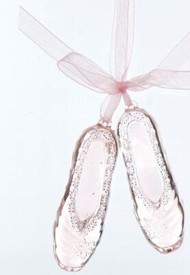 Acrylic Pink Ballet Shoes Pink Hanging Ornament 10.16cm