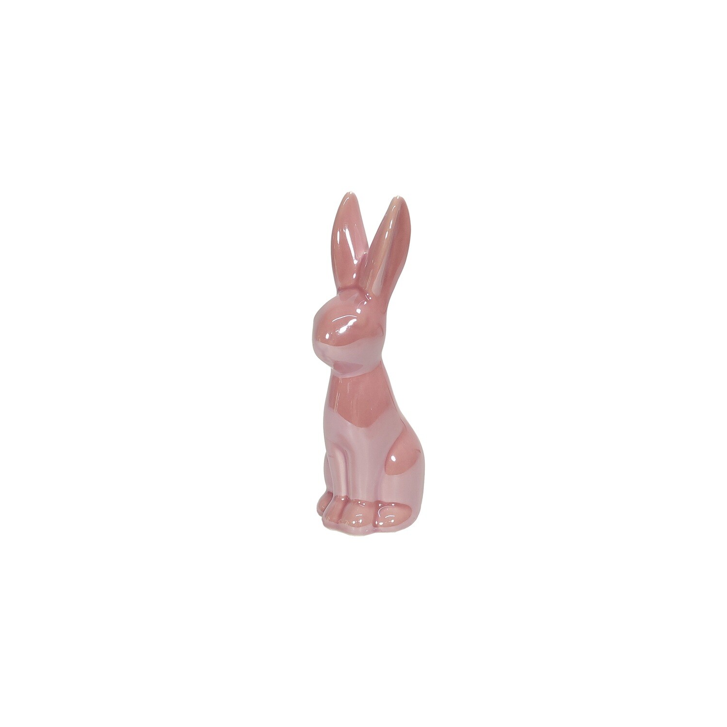 Ceramic Rabbit with pearl finish 13cm
