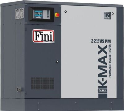 K-MAX 22-10 VS Skruvkompressor Varvtalsstyrd 22kW 3.300/660 l/min