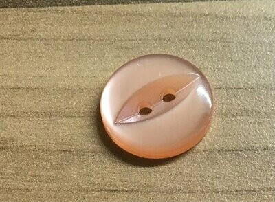 15mm Fisheye Buttons in Peach