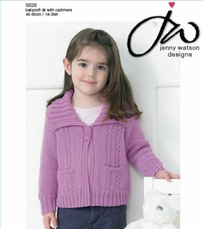 5028 Jenny Watson Babysoft DK With Cashmere 18/26 inches
