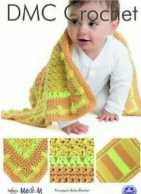 DMC Crochet Pineapple Baby Blanket
