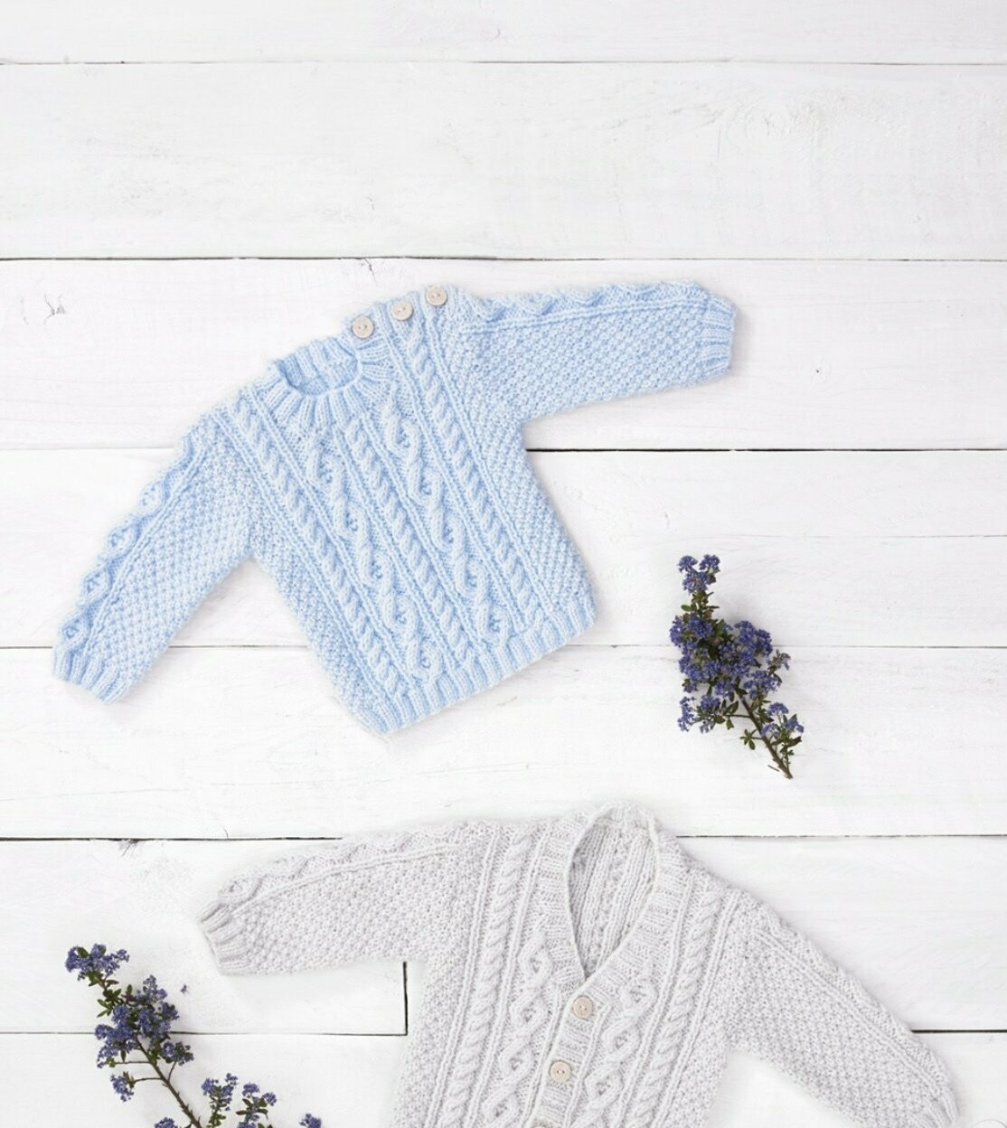 James c Brett V Neck Cardigan and Sweater 16-22 inch
