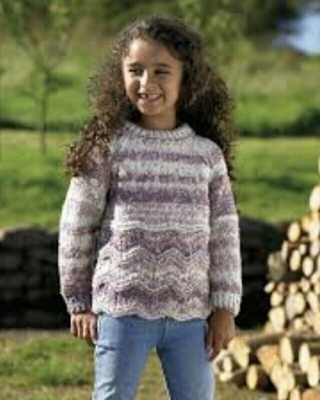 JB718 James c Brett Rustic Chunky Cardigan 20-28 inch 