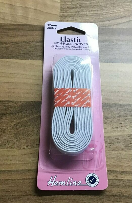 Hemline Elastic 12mm x 2 mtrs