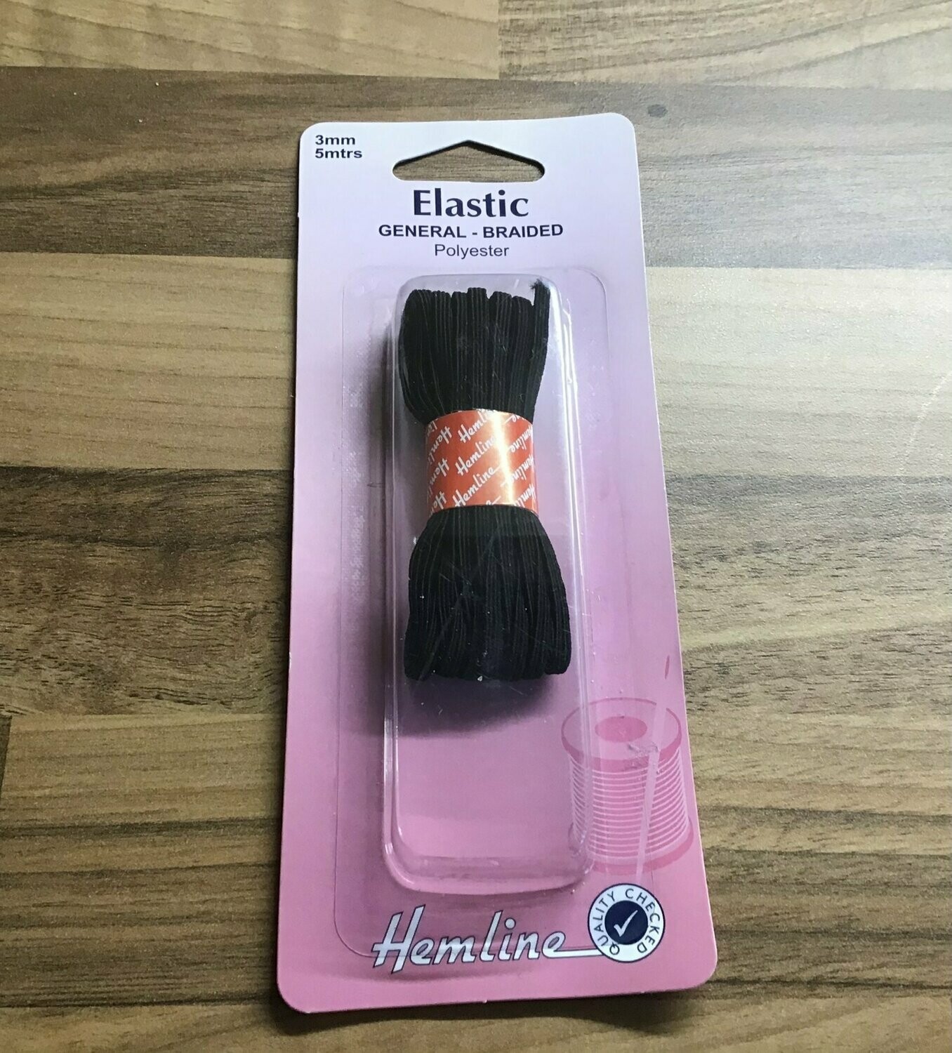 Hemline Elastic 3mm x 5mtrs