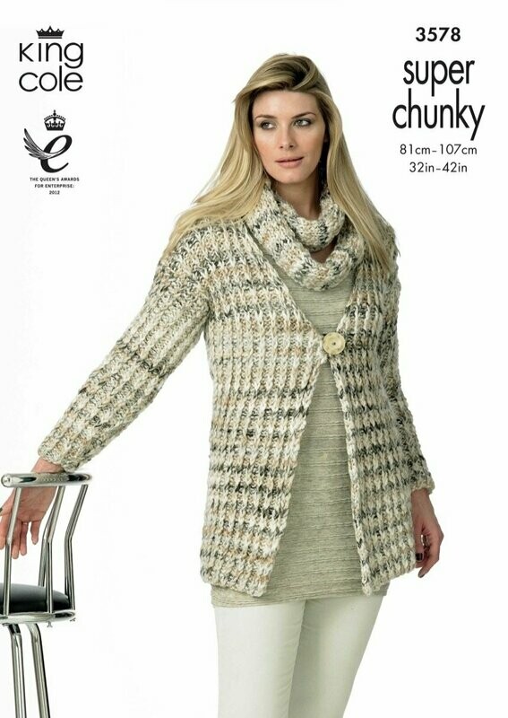 3578 King Cole Super Chunky 32- 42 inches 