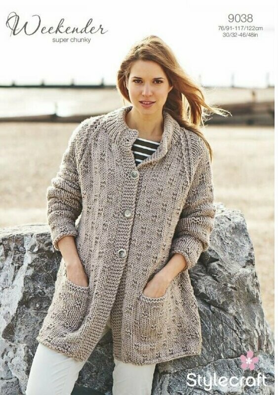 Stylecraft Super Chunky 30-48 inches 9038