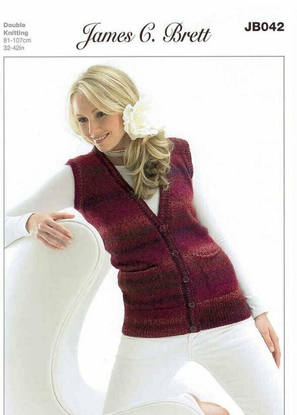 JB042 James c Brett Double Knitting 32-42 inches 