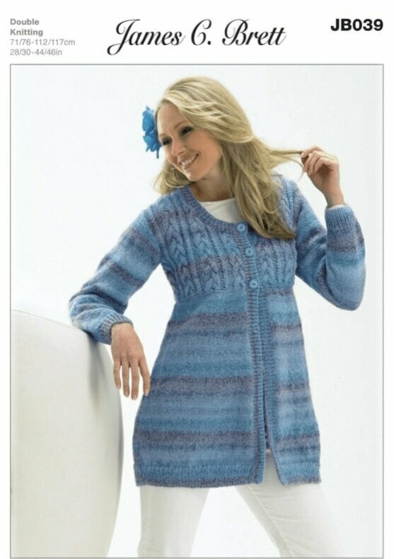 JB039 James c Brett Double Knitting 28-46 inches 