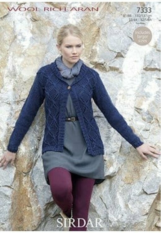 7333 Sirdar Aran 32-54 inches 