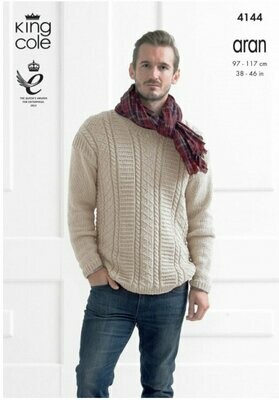 4144 King Cole Men’s Sweater 38-46inches 