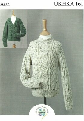 Ukhka 161 Aran Cable Boys Jumpers 24-30 inch 