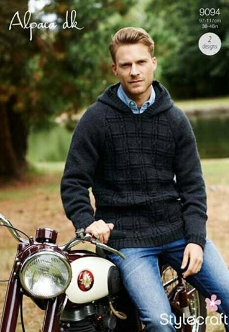 9094 Stylecraft  Men’s Jumper 38-46 inches 