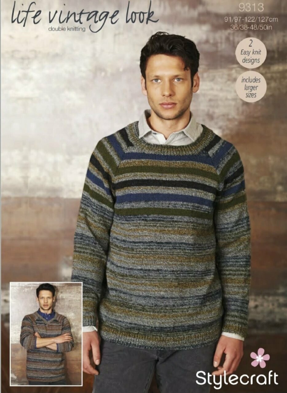 Stylecraft Men’s Jumpers 36-50 inches 9313