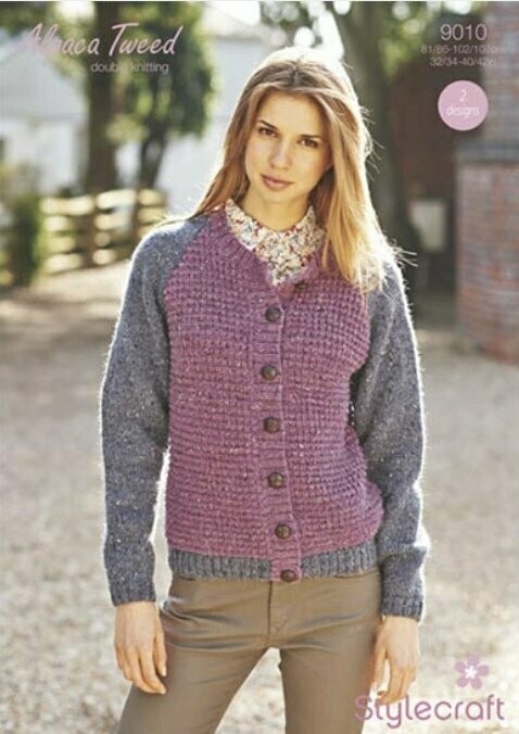 9010 Stylecraft Cardigan 32-42 inches