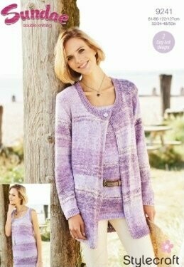 9241 Stylecraft Sundae Easy Knit 32-50 inches