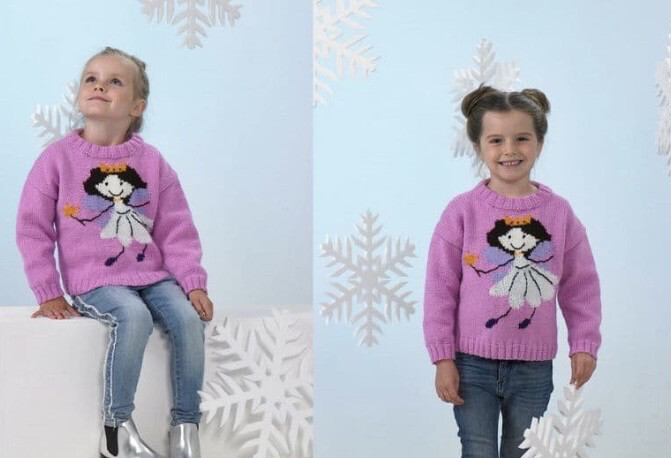 Jb531 Girls Christmas jumper pattern