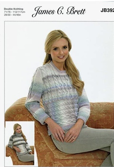 Jb 392 Ladies Pattern In Marble Dk 28 -46 Inches