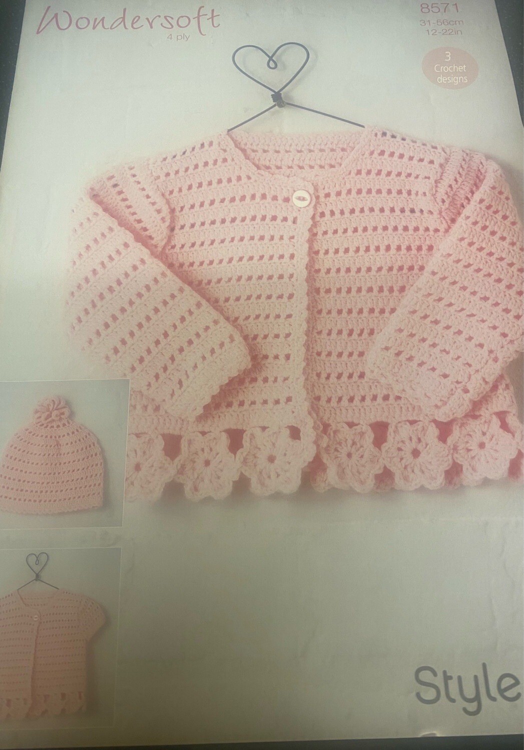 8571 Stylecraft Crochet Pattern 12-22 Inches