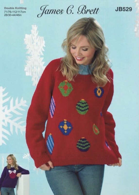 Jb 529 Ladies Christmas Jumper 28-46 Inches