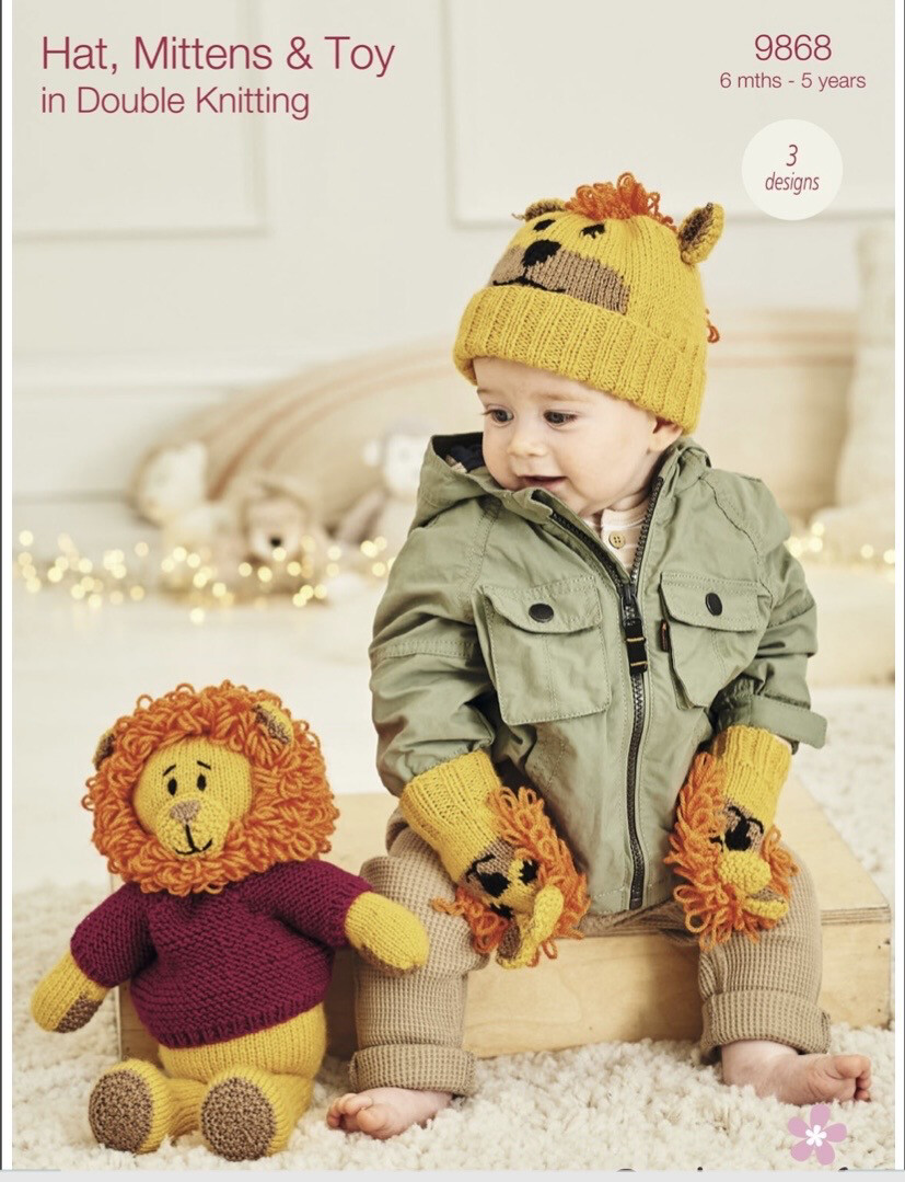 9868 Dk Hat Mittens And Toy 6 Months - 5 Years