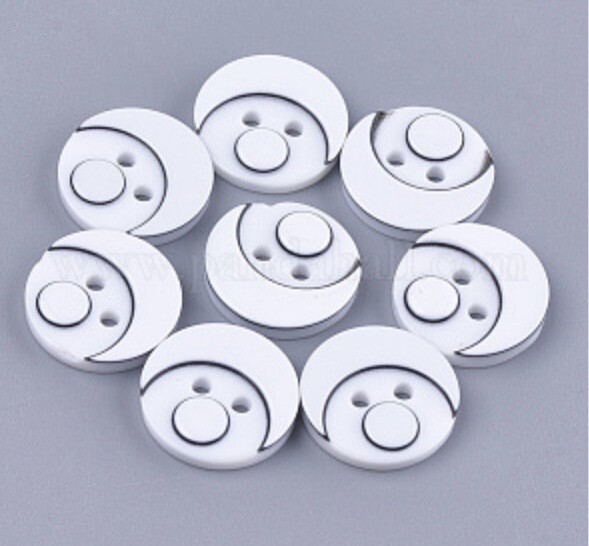 15mm Face Buttons