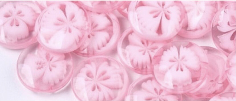 Pink Clear Buttons