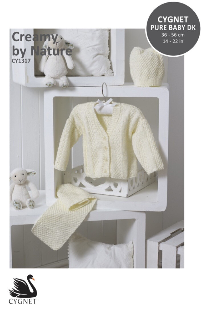 CY1317 Creamy By Nature Cygnet Pure Baby Dk 14-22 Inches