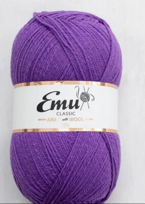 Emu Aran With Wool Lilac 400 Gram