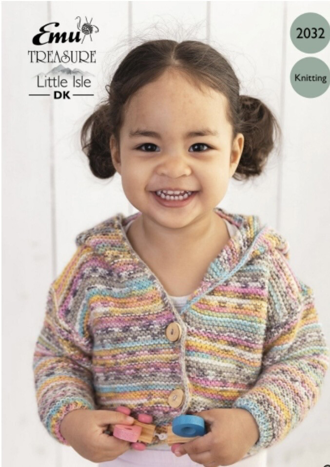 Emu 2032 Knitting Pattern In Little Isle Dk In Dornoch 0-12 Months Wool Available Also
